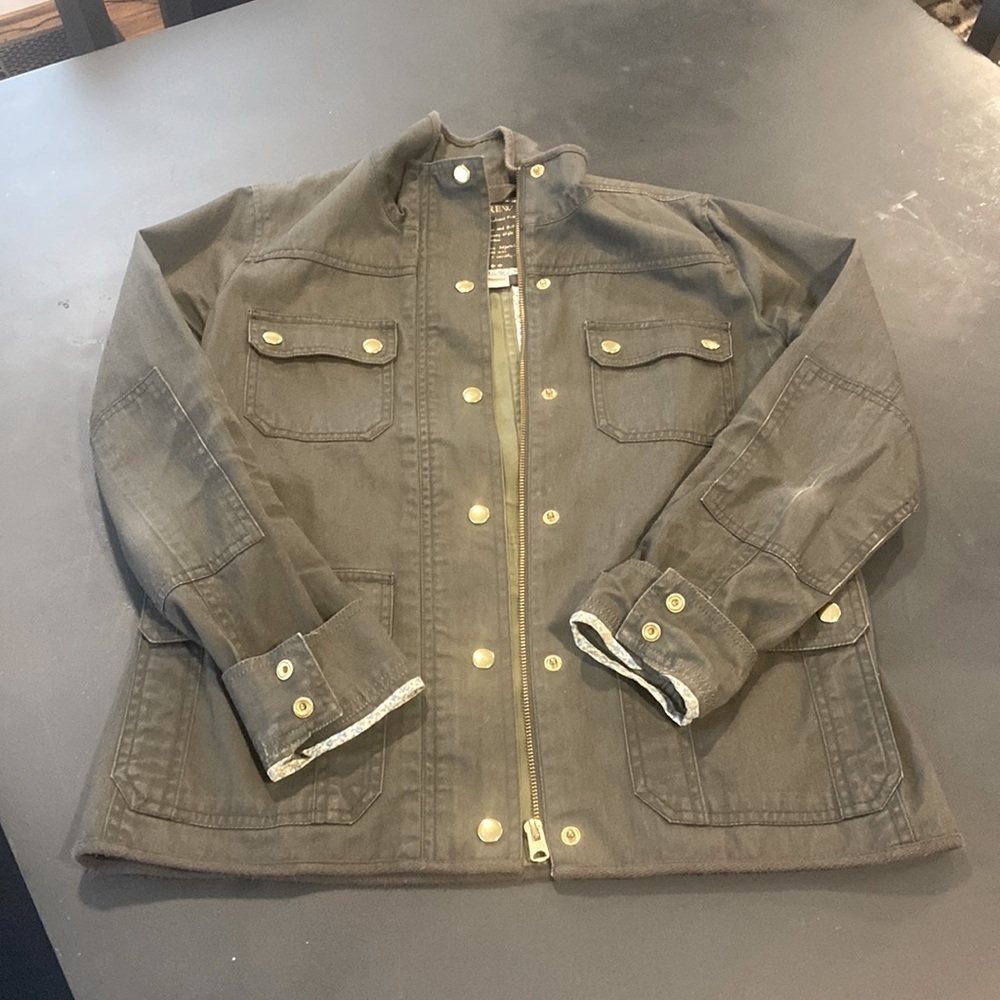 JCREW | women’s green jacket in size small